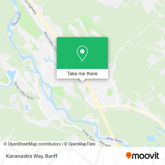 Kananaskis Way map