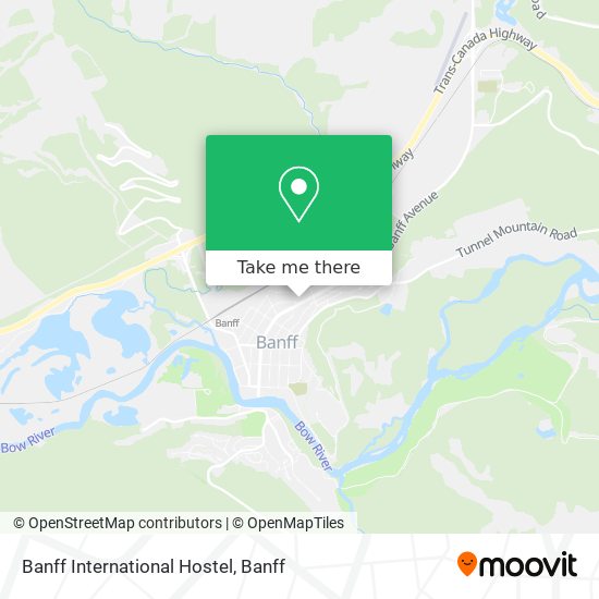 Banff International Hostel map