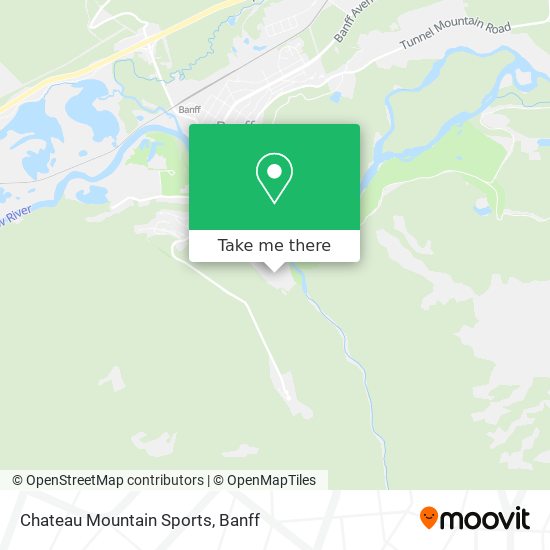 Chateau Mountain Sports map