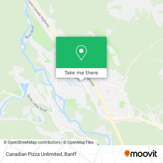 Canadian Pizza Unlimited map