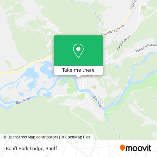 Banff Park Lodge map