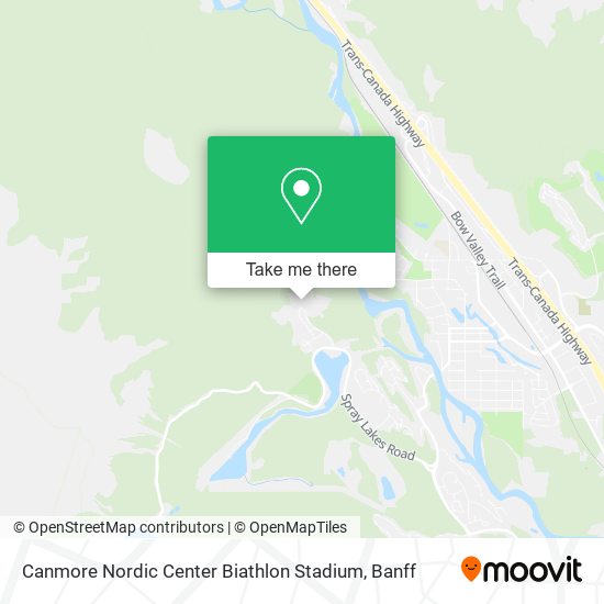 Canmore Nordic Center Biathlon Stadium map