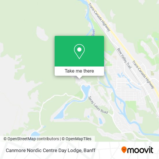 Canmore Nordic Centre Day Lodge map