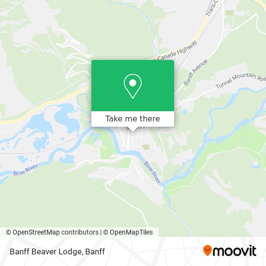 Banff Beaver Lodge map