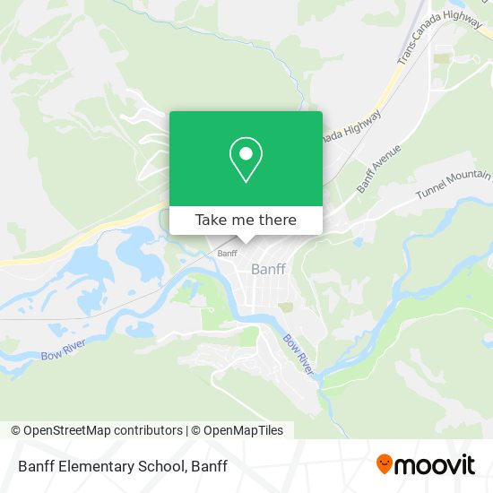 Banff Elementary School map
