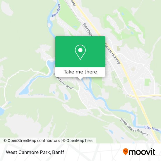 West Canmore Park map