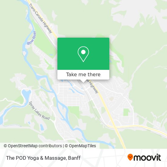 The POD Yoga & Massage map