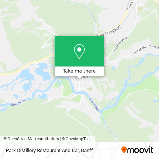 Park Distillery Restaurant And Bar map
