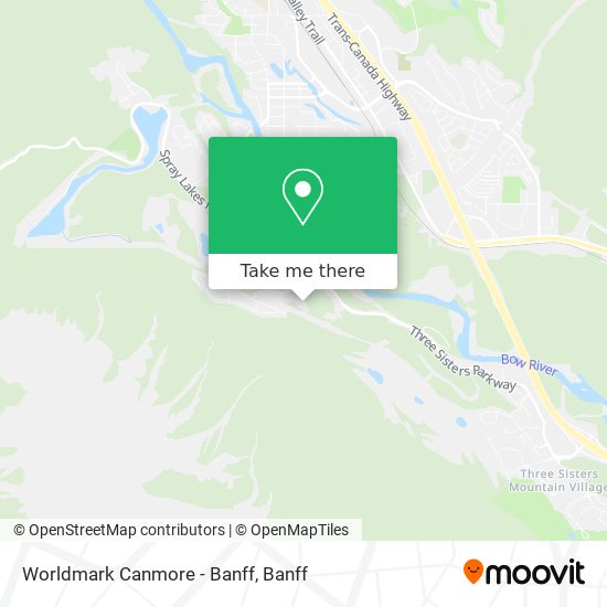 Worldmark Canmore - Banff map