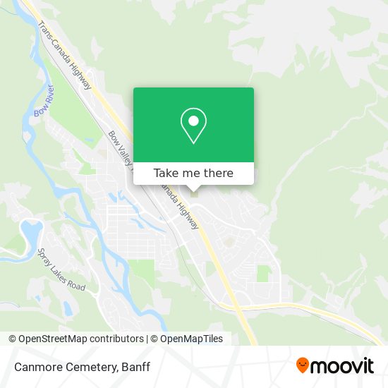 Canmore Cemetery map