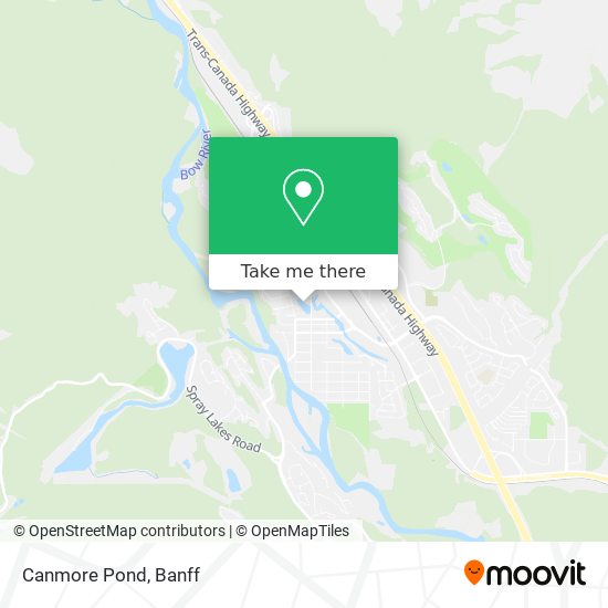 Canmore Pond map
