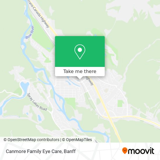 Canmore Family Eye Care map