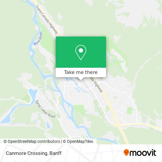 Canmore Crossing map