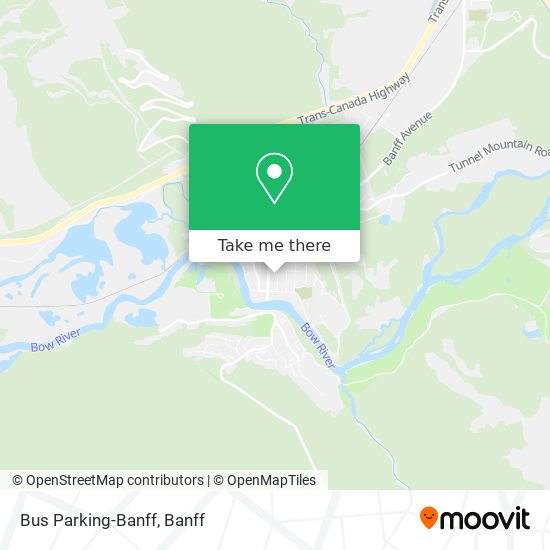 Bus Parking-Banff map