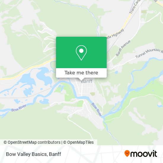 Bow Valley Basics map