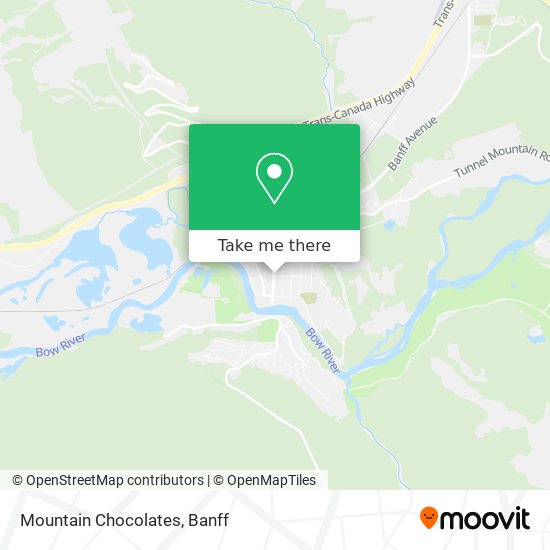 Mountain Chocolates map