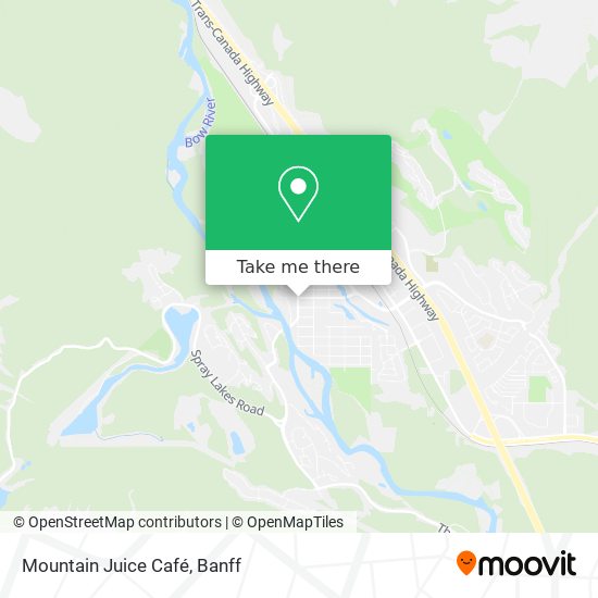 Mountain Juice Café map