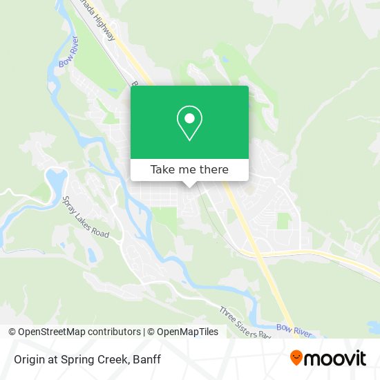 Origin at Spring Creek map