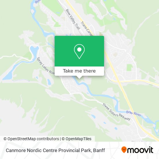 Canmore Nordic Centre Provincial Park map