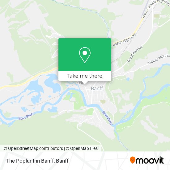 The Poplar Inn Banff map
