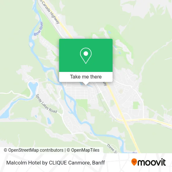 Malcolm Hotel by CLIQUE Canmore map