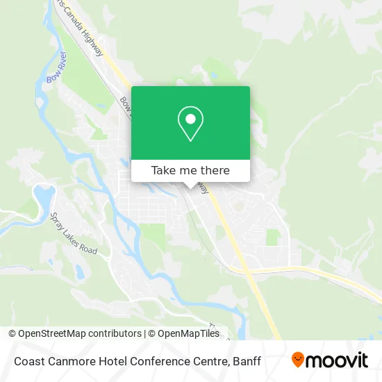 Coast Canmore Hotel Conference Centre map