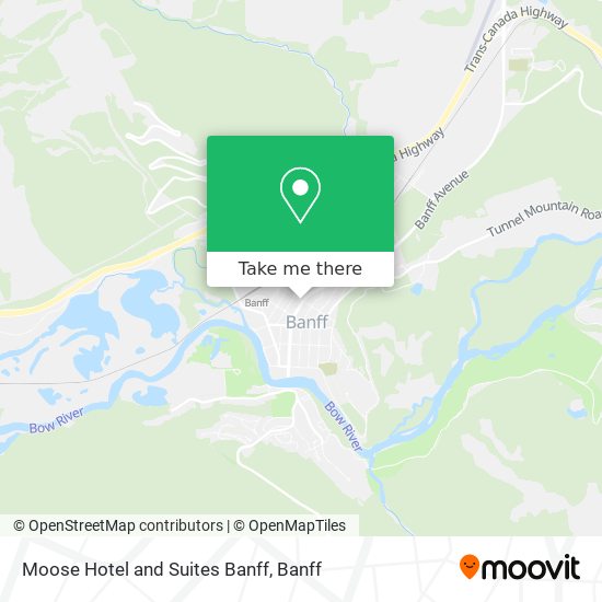 Moose Hotel and Suites Banff map