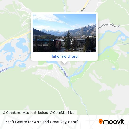 Banff Centre for Arts and Creativity map