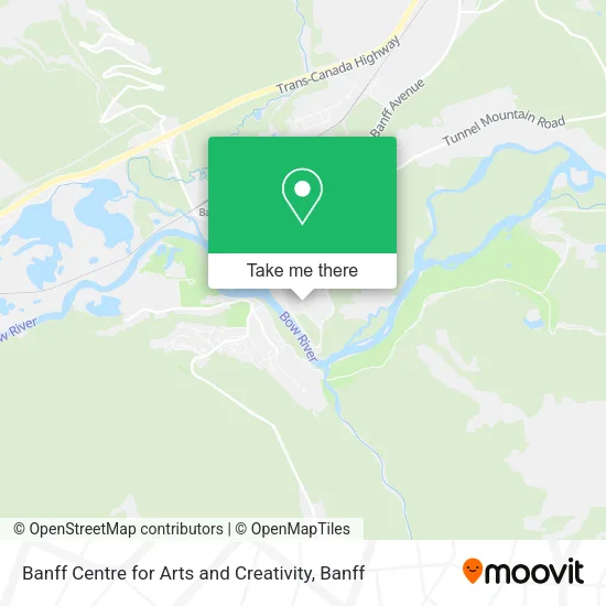 Banff Centre for Arts and Creativity map
