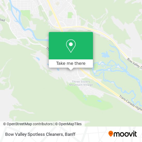 Bow Valley Spotless Cleaners map