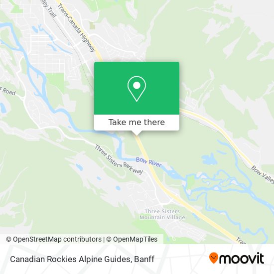 Canadian Rockies Alpine Guides map