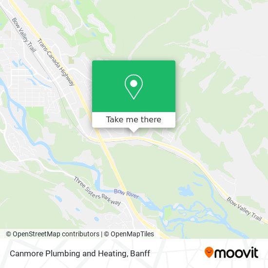 Canmore Plumbing and Heating map