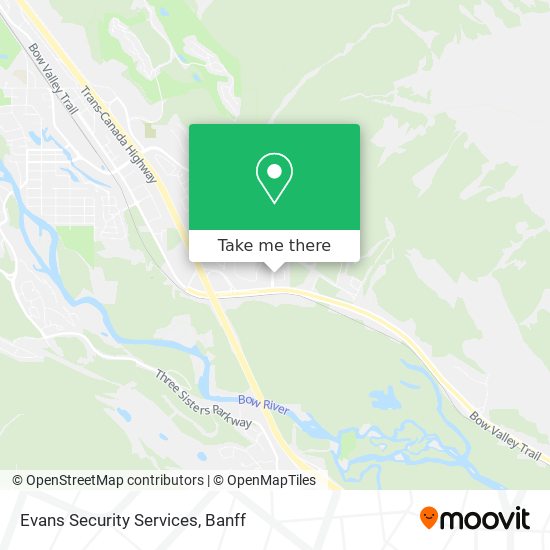 Evans Security Services map