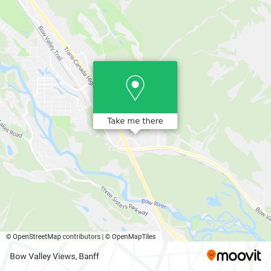 Bow Valley Views map