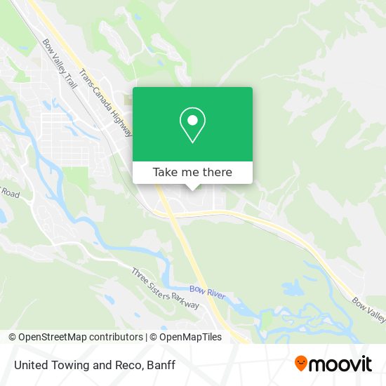 United Towing and Reco map