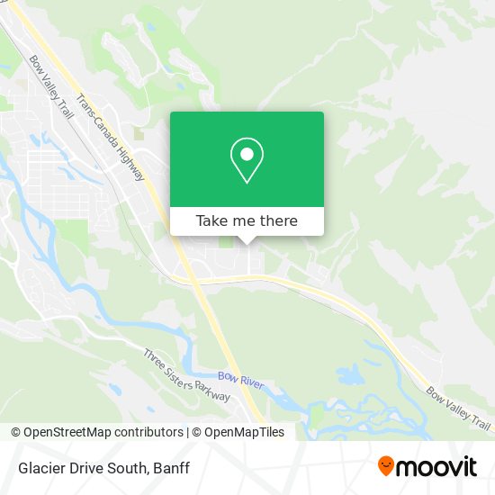 Glacier Drive South map