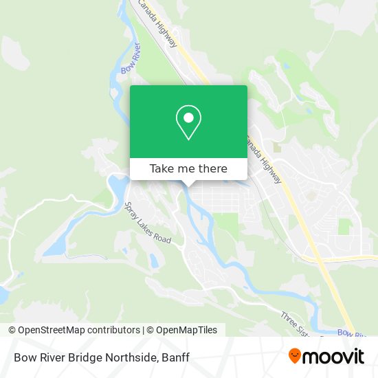 Bow River Bridge Northside map