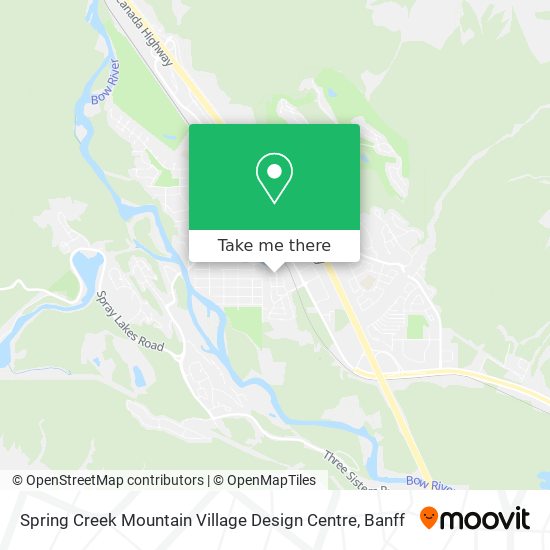 Spring Creek Mountain Village Design Centre map