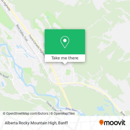 Alberta Rocky Mountain High map