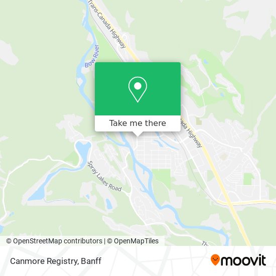 Canmore Registry map