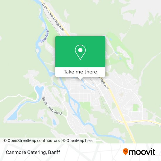 Canmore Catering map