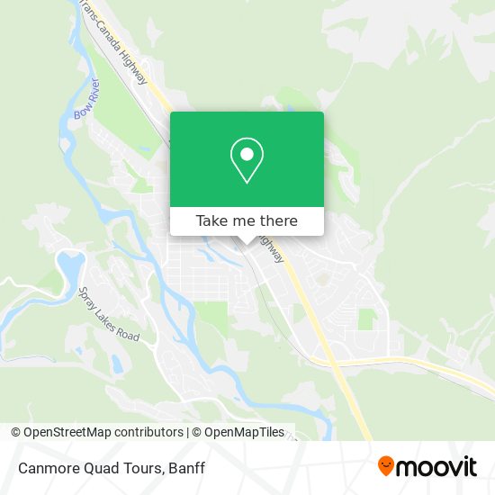 Canmore Quad Tours map