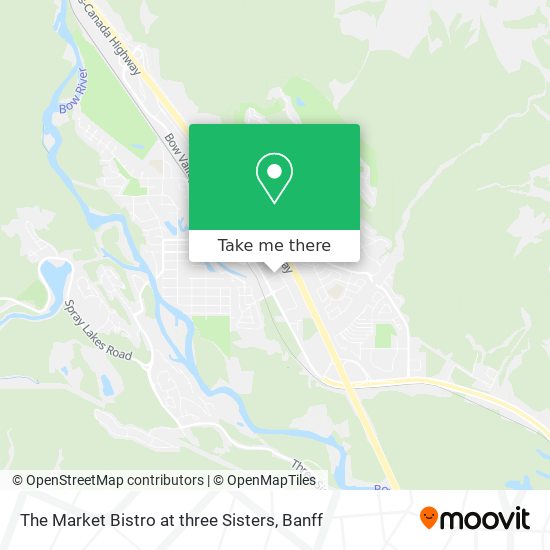 The Market Bistro at three Sisters map