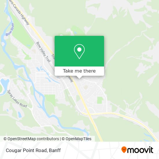 Cougar Point Road map