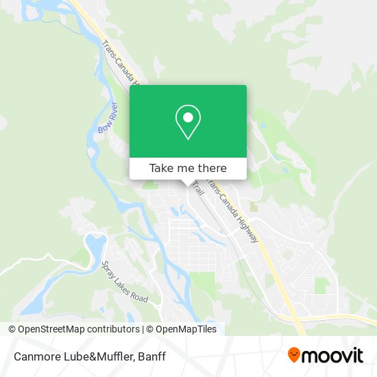 Canmore Lube&Muffler map