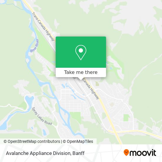 Avalanche Appliance Division map