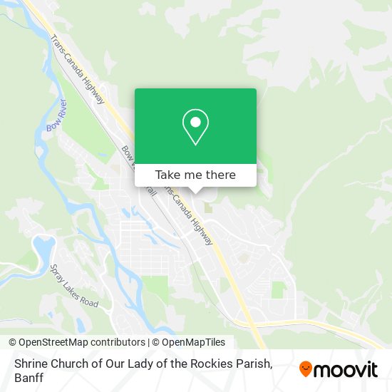 Shrine Church of Our Lady of the Rockies Parish map