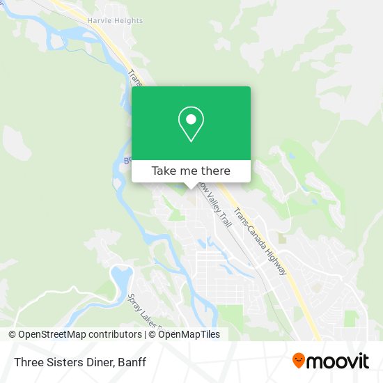 Three Sisters Diner map