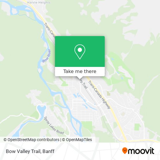 Bow Valley Trail map