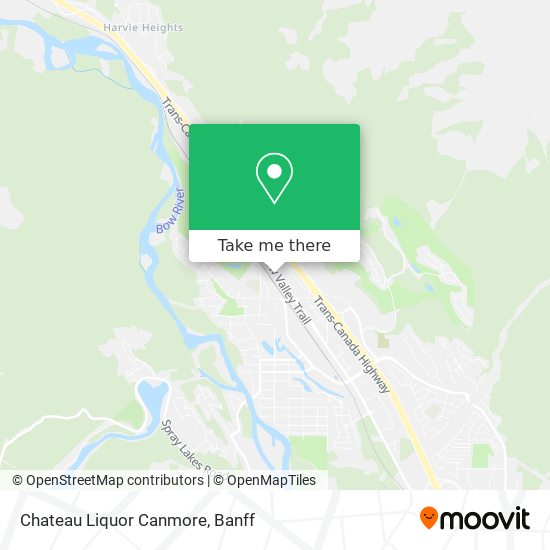 Chateau Liquor Canmore map